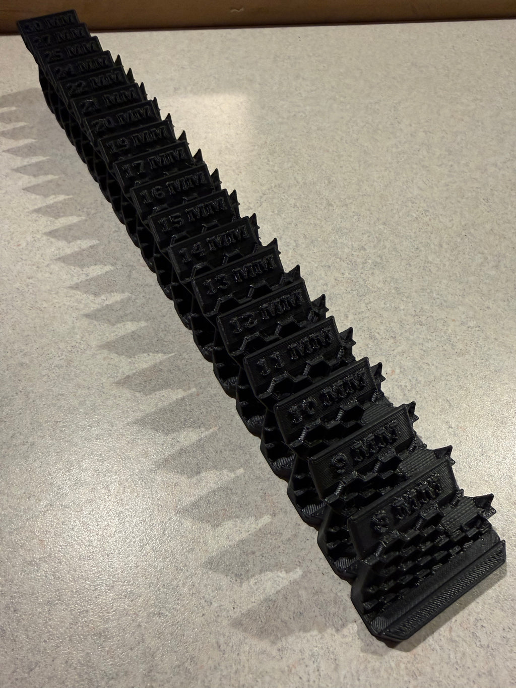 Tool Box Wrench Organizer Metric