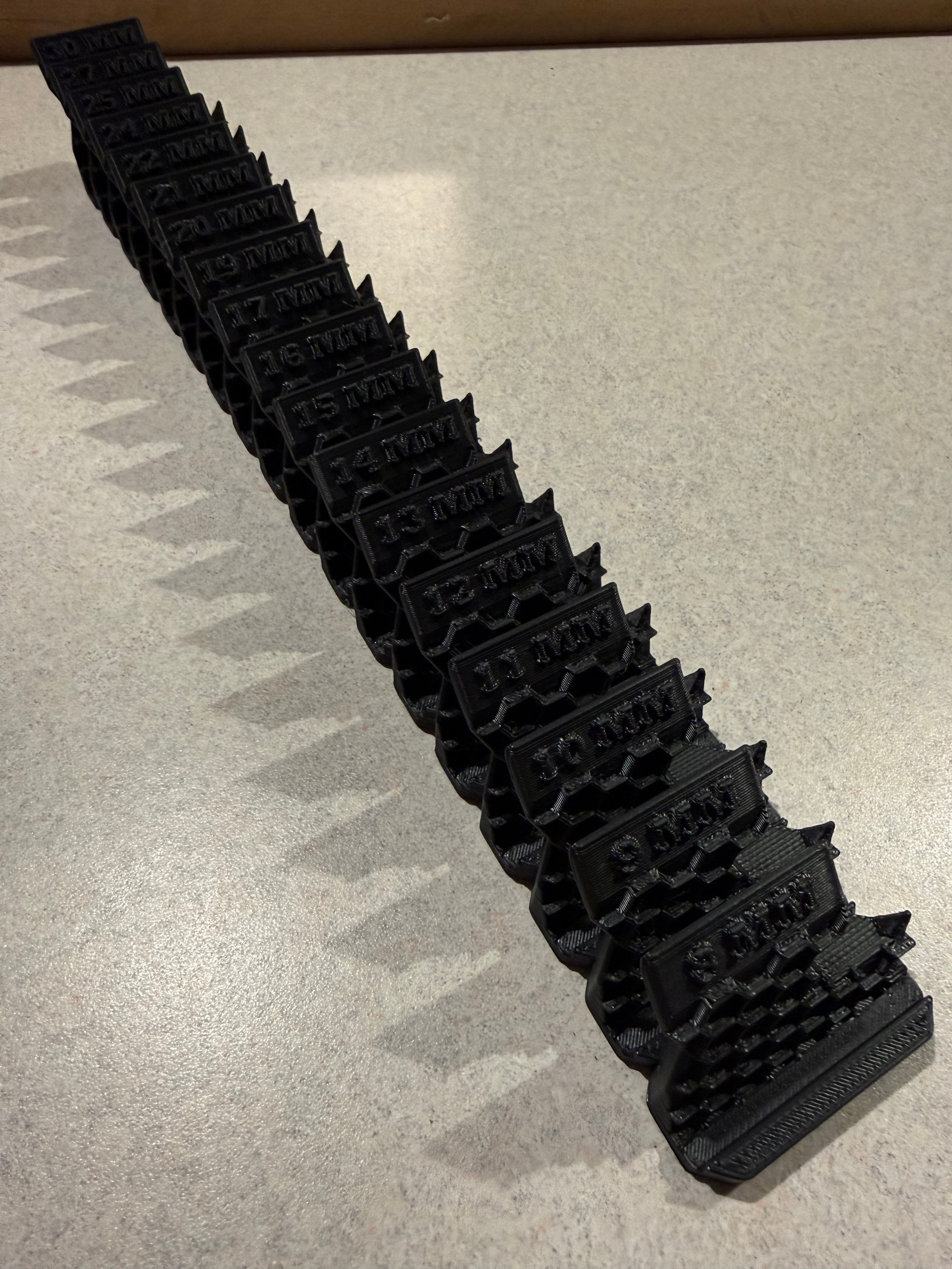 Tool Box Wrench Organizer Metric